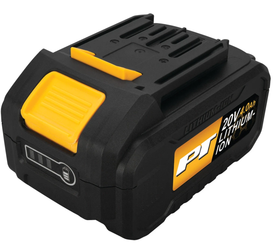 Perform Tool Lock Button Power Tool Battery W7724 - 20V 4.0AH LI-ION