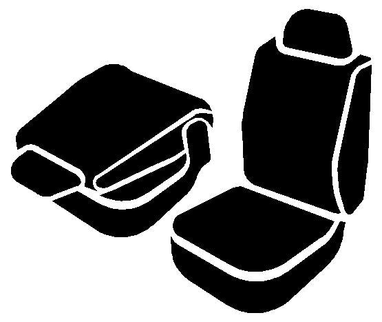 FIA Padded For Extra Comfort Seat Cover NP99-35 Gray - Gray Neoprene Back ST Cvr