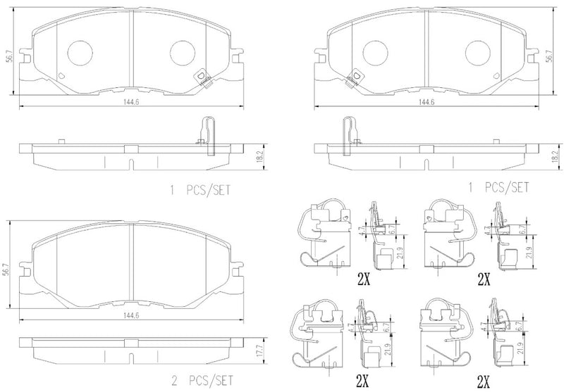 Brembo P28109N Brake Pad