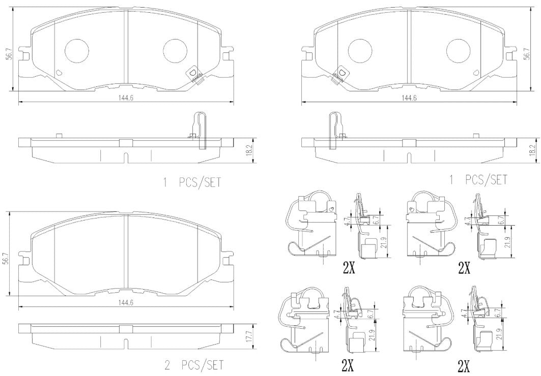Brembo P28109N Brake Pad