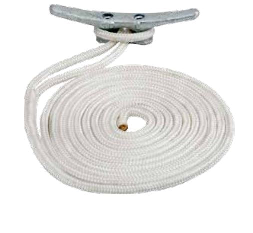 SEA DOG No Supplier Warranty Dock Line 302110010WH-1 - Double Braided Nylon