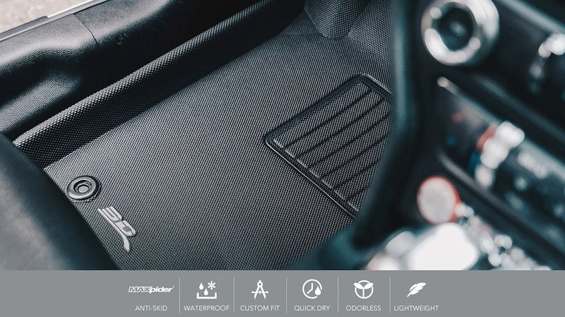 3D Mats/U-AC L1NS08401509 Floor Liner - Black