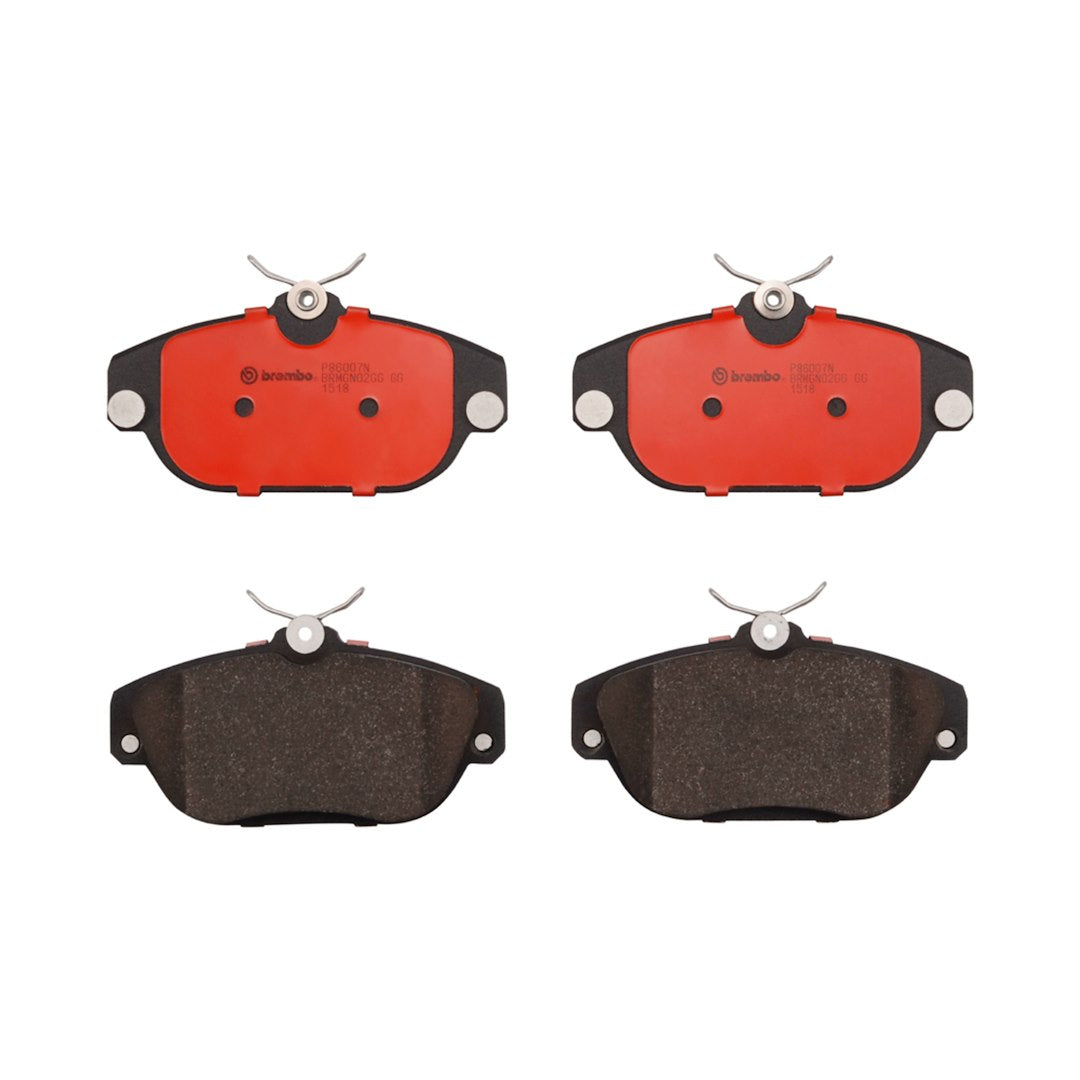 Brembo Premium Low-Met OE Equivalent Pad Brake Pad P86007N - Disc Set