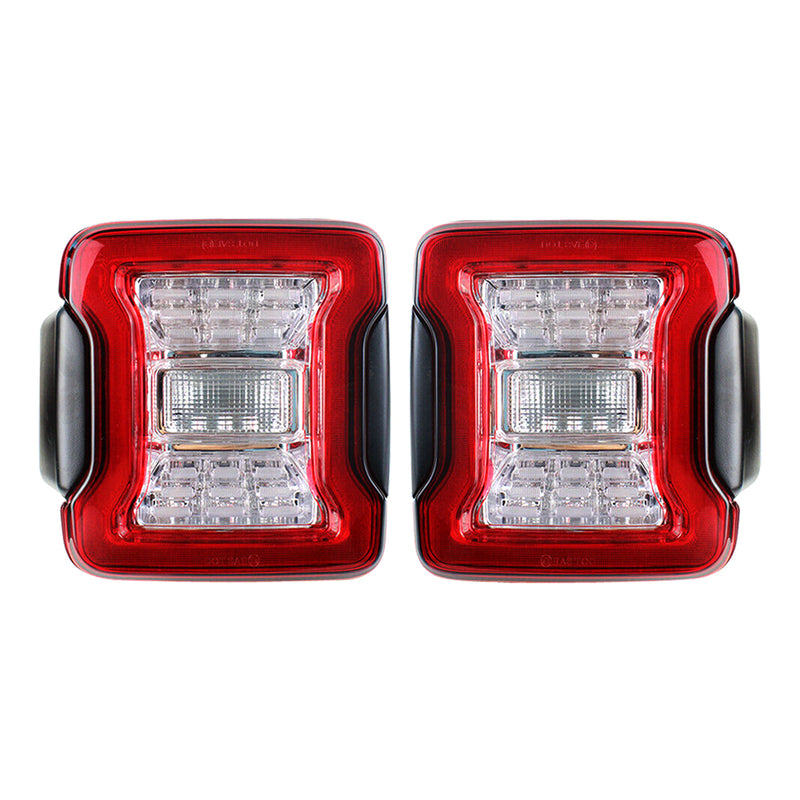 American MOD Cool Style And Sporting Elements Tail Light Assembly Amjpca03302 - Clear Led Lights