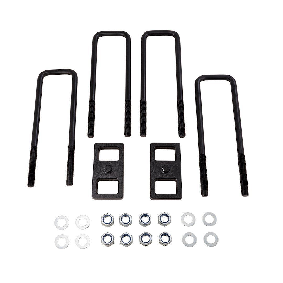 Suspens PRO Includes U-Bolts Leaf Spring Block Kit BUG03 - Ubolt GM 2500HD