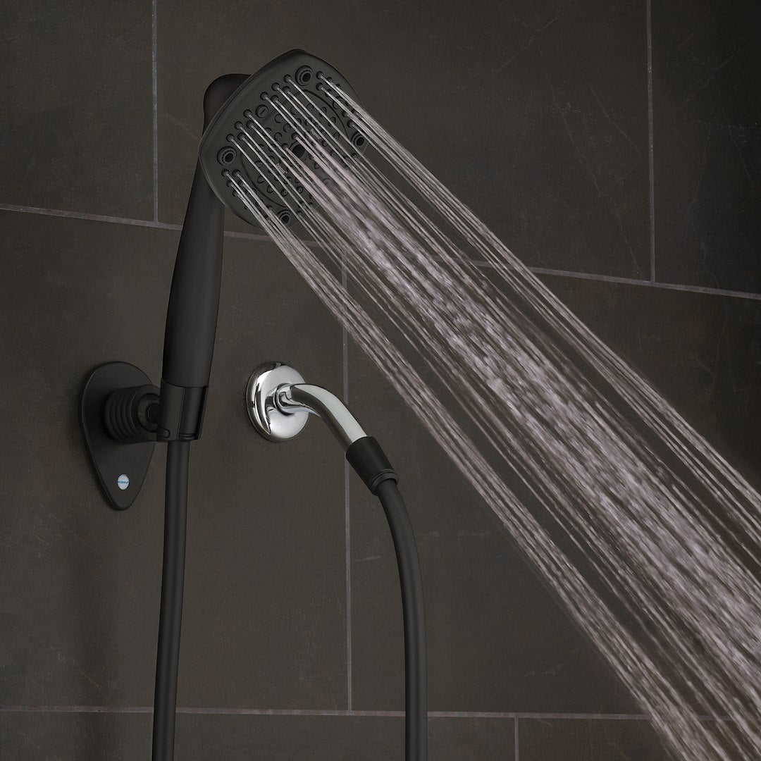 ETL Limited Lifetime Warranty Shower Head 39094 - Black Colossus RV Kit Mtt 1.8