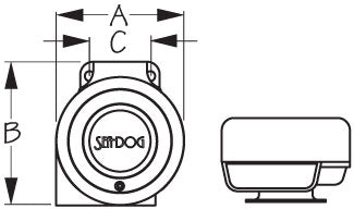 SEA DOG No Supplier Warranty Horn 431110-1 - Stainless Mini Compact
