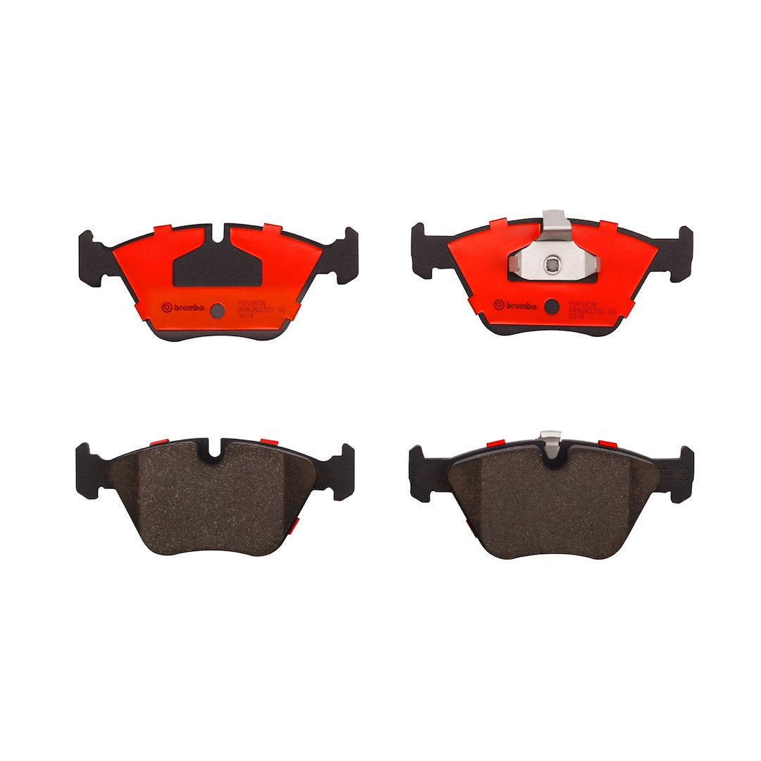 Brembo Premium Low-Met OE Equivalent Pad Brake Pad P06065N - Disc Set