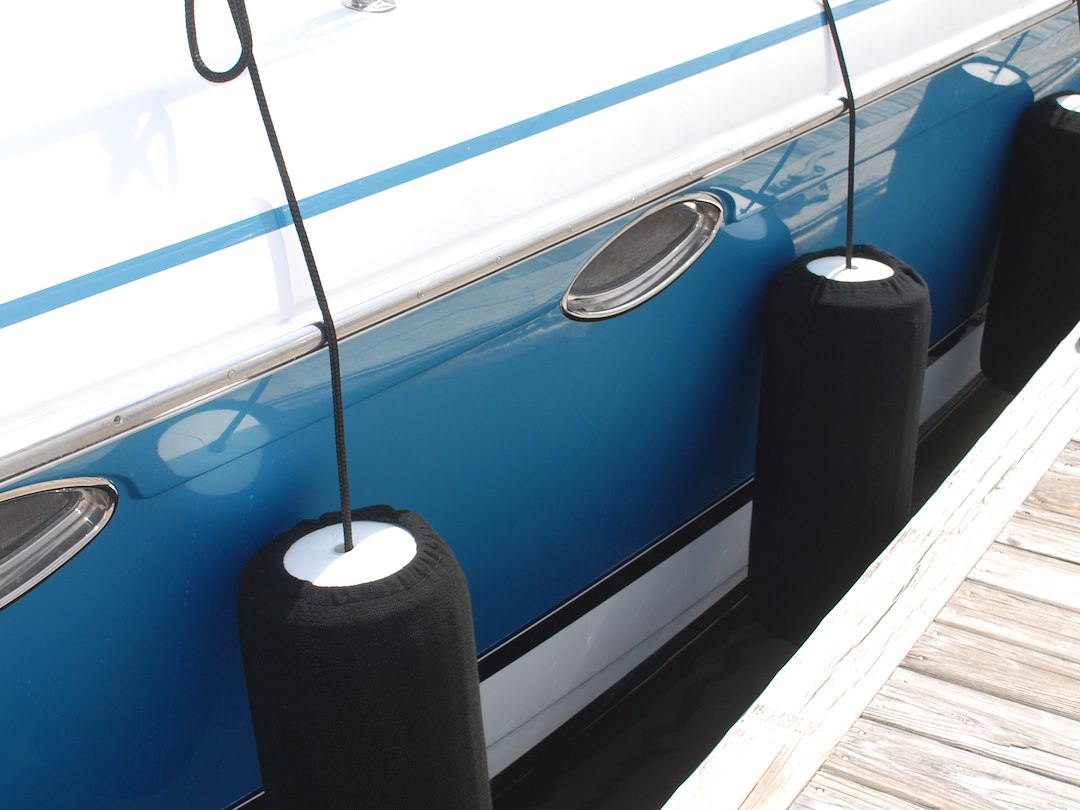Ocean Access Features Single Layer Fabric Boat Fender Cover MFC-1BS - Black Mfc HTM-1 8X17
