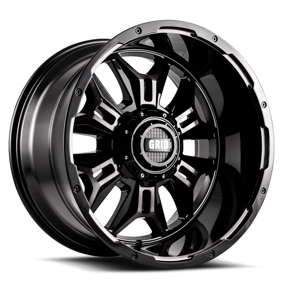Grid Wheels With Grid Logo Center Cap GD1122120052S487 - 11 22X12.0 5X127 139.7 -44 87.1