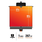 N Atlantic I Rectangular Design Griddle 2143 - 17 Hood