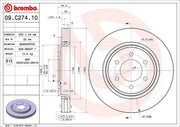 Brembo Components Not Hazardous To Health Brake Rotor 09C27411C02 - Disc