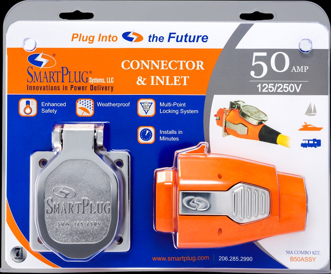 Smart Plug Features Three Weatherproof Seals Power Inlet Port B50Assy - 50AMP Connect Ssinlet