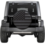 Plasticolor WeatherPro Water-Resistant Product Spare Tire Cover 000792R01 - Black Gray American Flag Cov