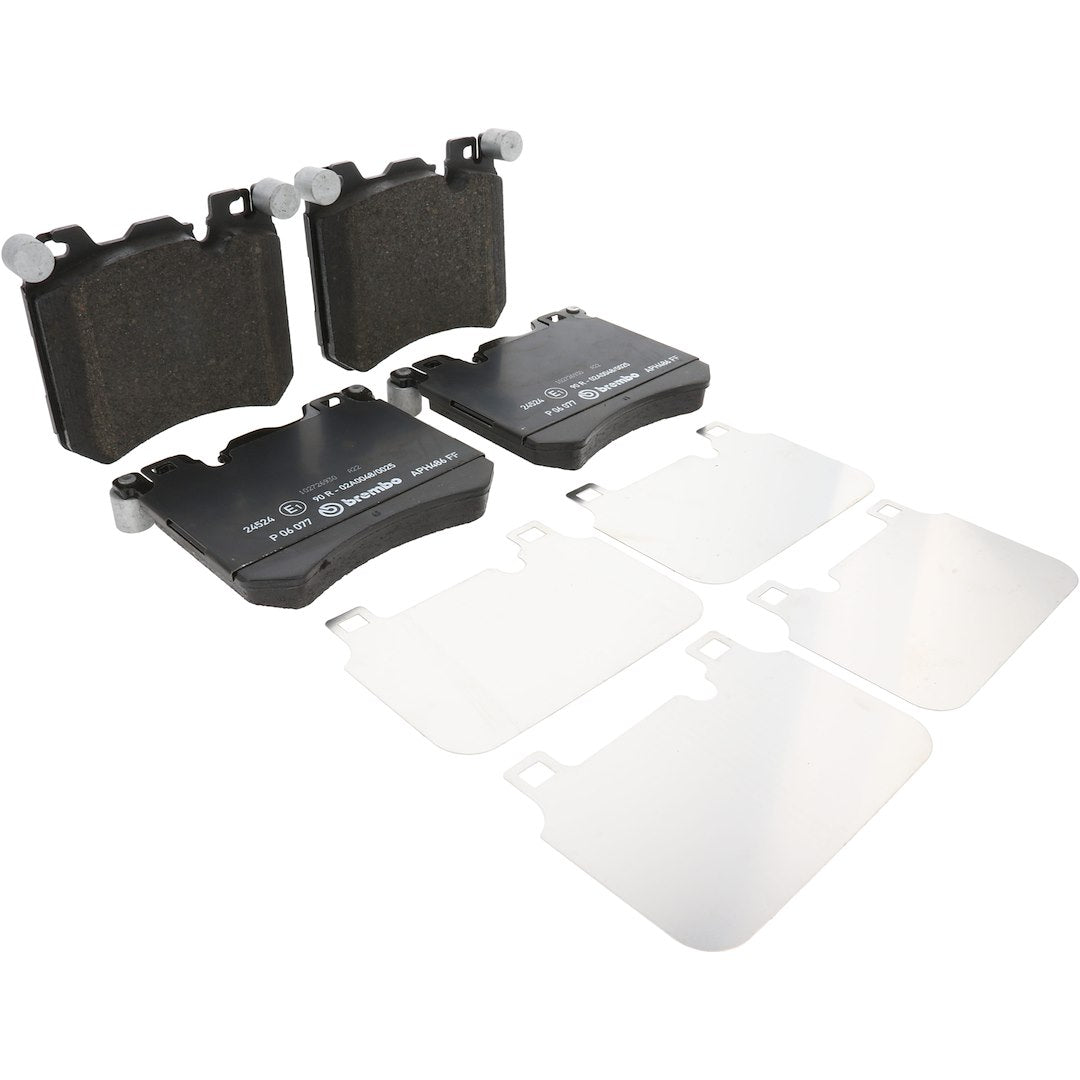 Brembo Premium Low-Met OE Equivalent Pad Brake Pad P06077 - Disc Set