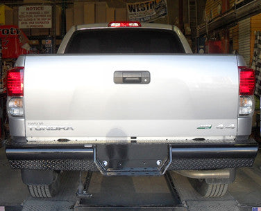Cattleman Two Vertical Center Protection Bars Bumper 4117S - Rear Bumper-8 Drop Sensors