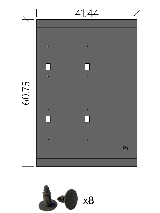 Legend Fleet 755-2614B Sound Deadening - 148 Ext Ceiling Liner Panel