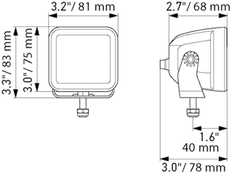 Hella 358176861 Work Light