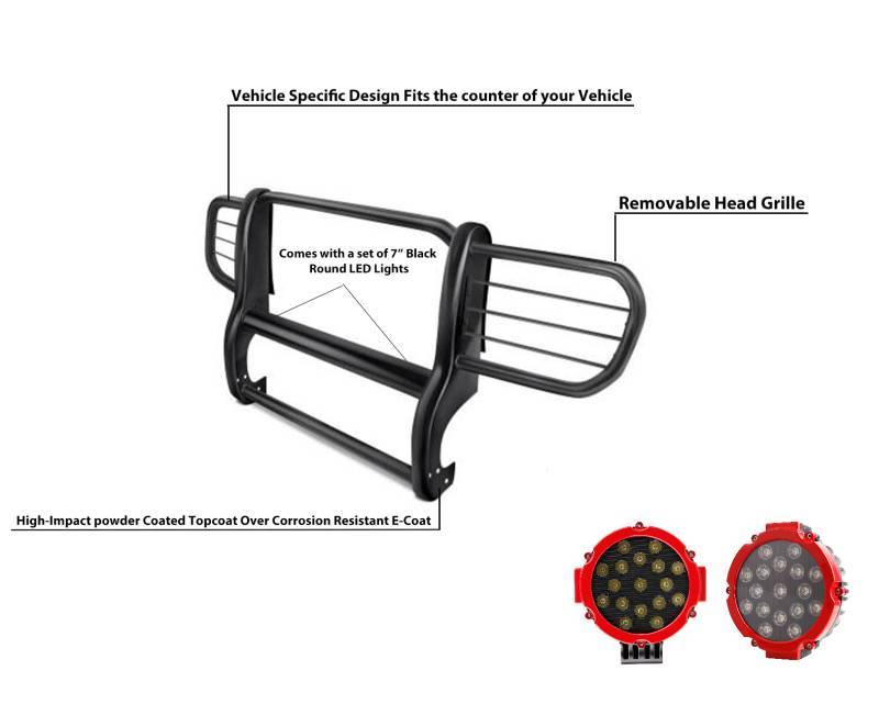 Black Horse 17EH26MA-PLR Grille Guard