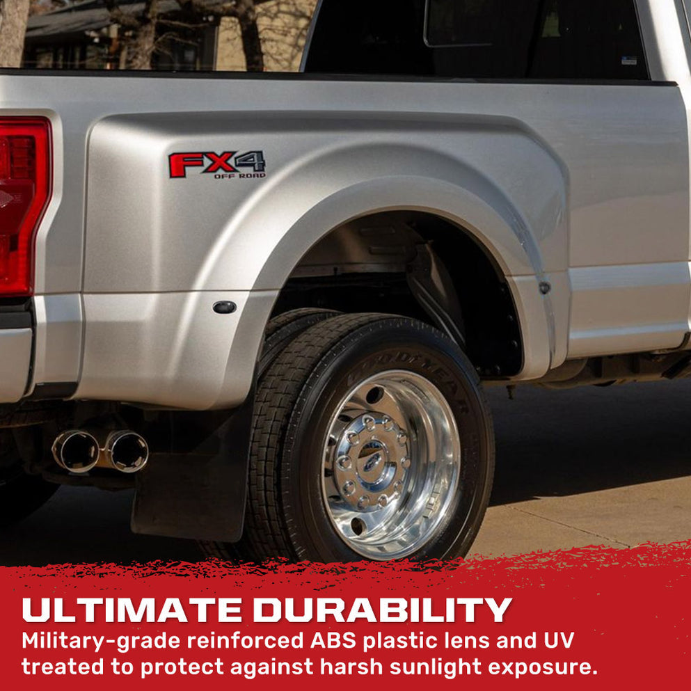 Recon Access SAE And DOT-Compliant Side Marker Light 264136WHBK - Dually Fender