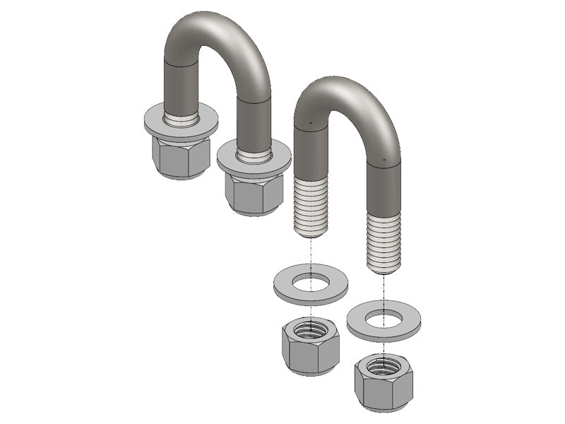 Blue OX Designed For Performance And Comfort Weight Distribution Hitch Hardware BX88391 - Kit Spring Bar U-Bolt
