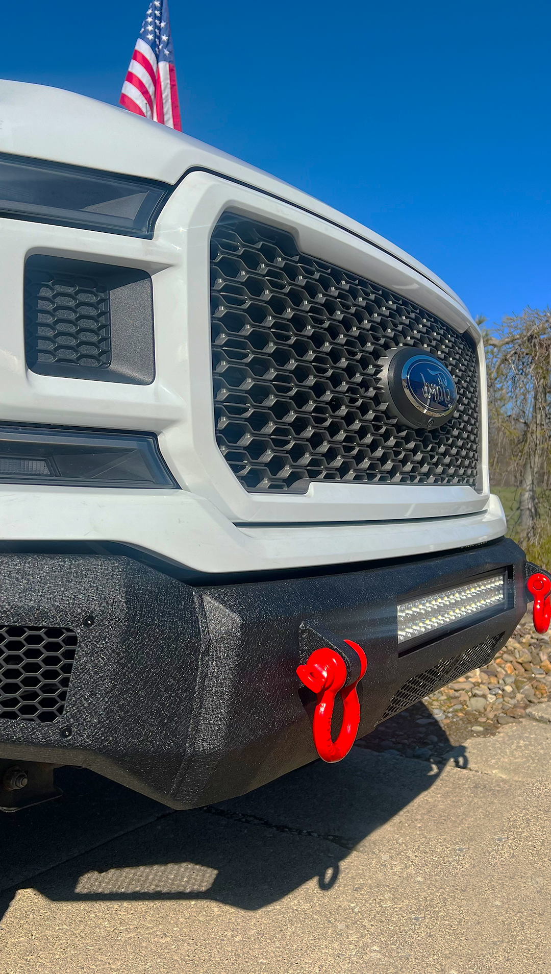 Fishbone LED Light Mounts Bumper FB22390 - 2018-2020 Ford F150 Pelican Front