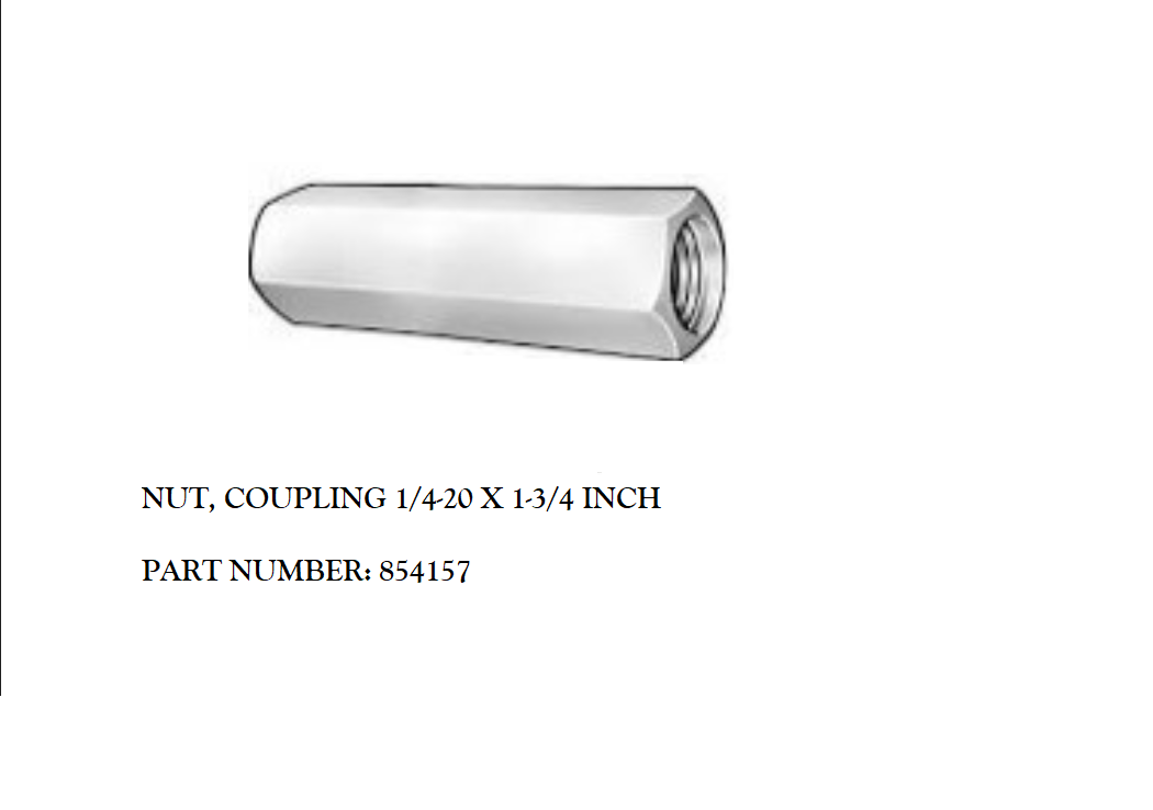 BAL Norco Made In USA Slide Out Drive Shaft Coupler Lock Nut 854157 - Coupling