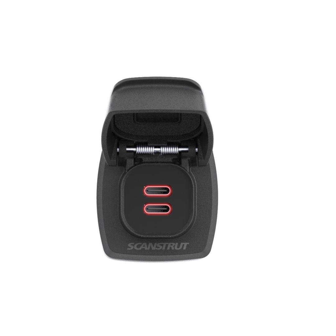 Scanstrut Easy Install USB Outlet SC-USB-F3 - Flip Pro Max Dual USB-C Charge SO