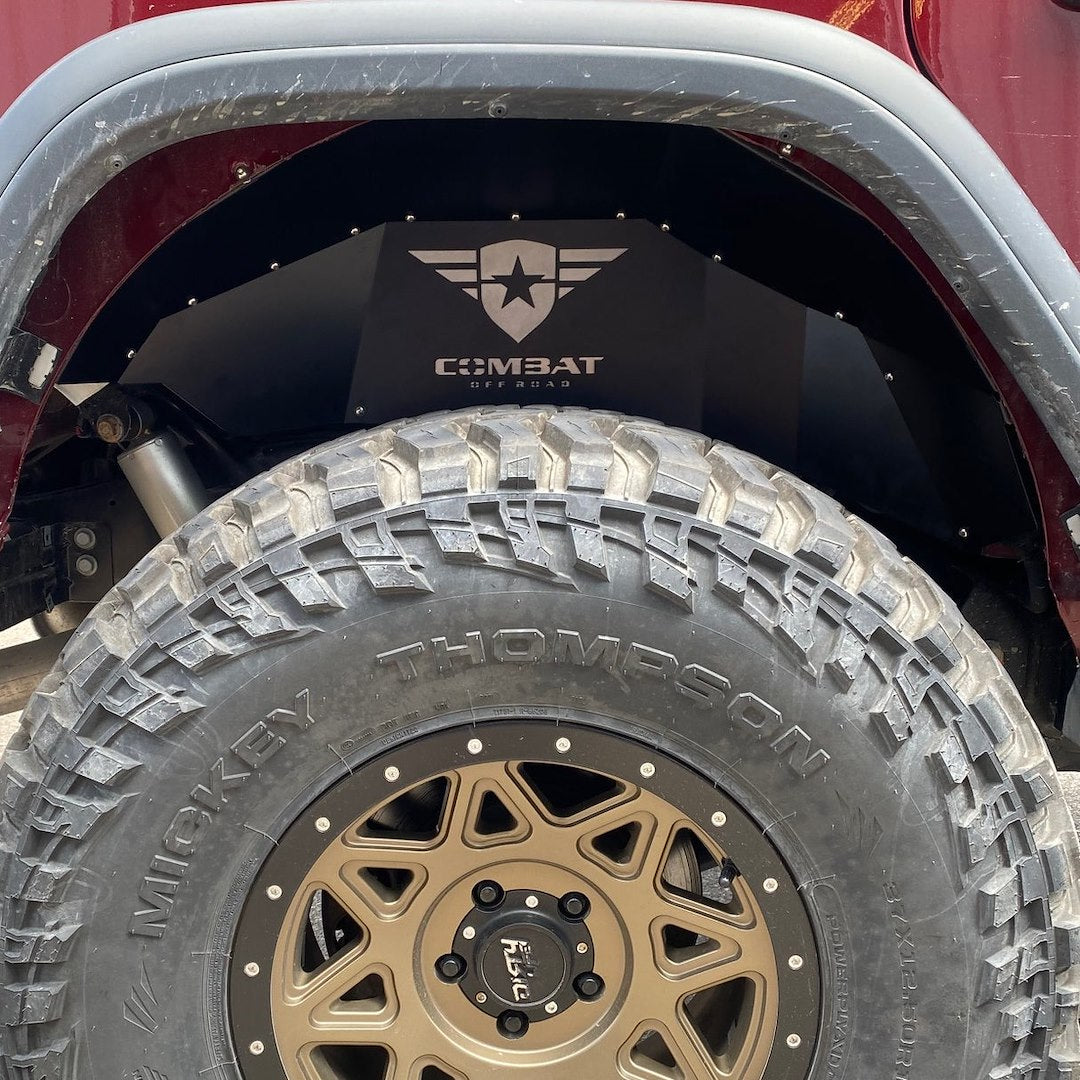 Combat Offrd Limited Lifetime Warranty Fender Well Liner 25-1066 - Jeep JL JLU Battle Ready Aluminum