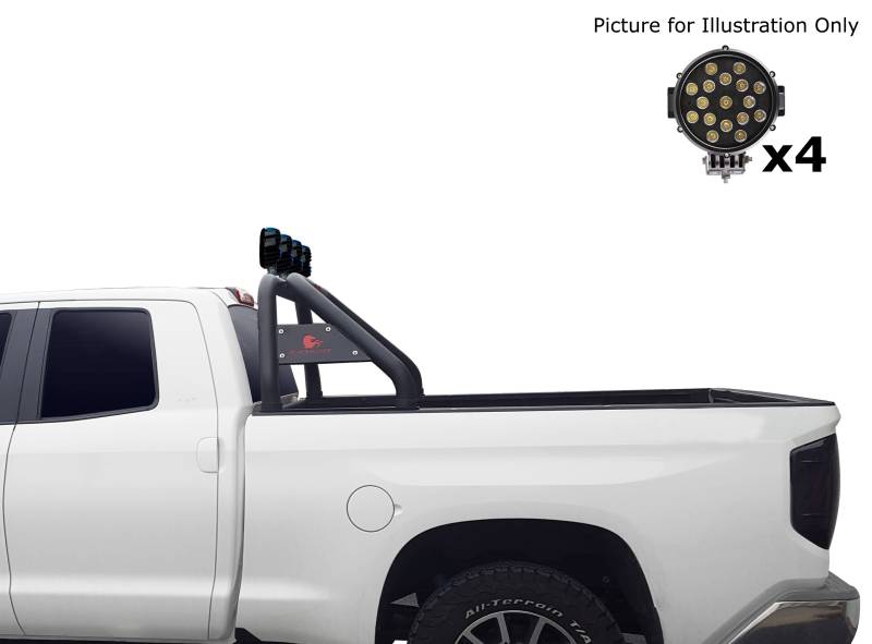 Black Horse Patent Approved Truck Bed Bar RB001BK-PLB - Classic Roll Kit