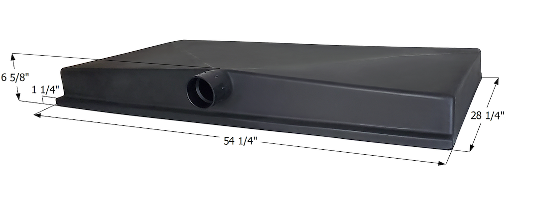 Icon Roto-Molded Design Waste Holding Tank 14429 - H3740 54 28