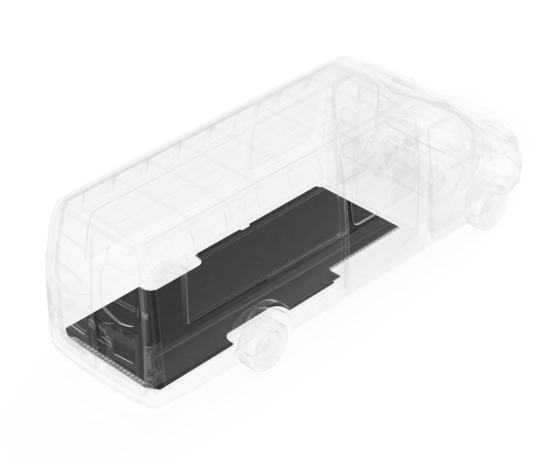 Legend Fleet Decreases Road Noise Cargo Area Liner 132-135-6441 - Stabiligrip Floor Sprinter 170WB