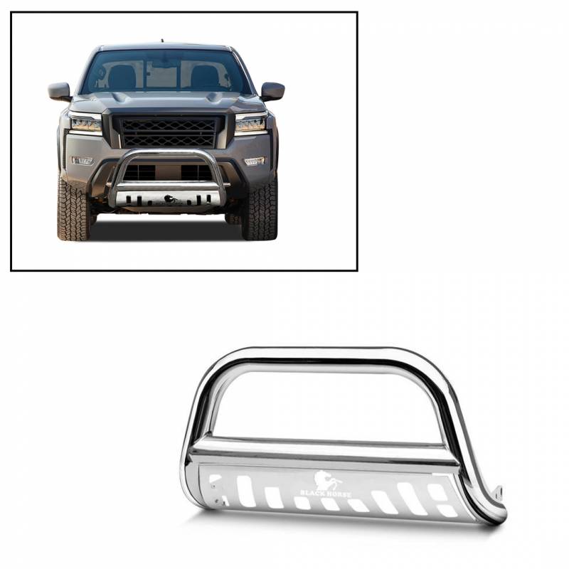 Black Horse No Drilling Required Bull Bar CBS-C6502SP - Stainless Steel