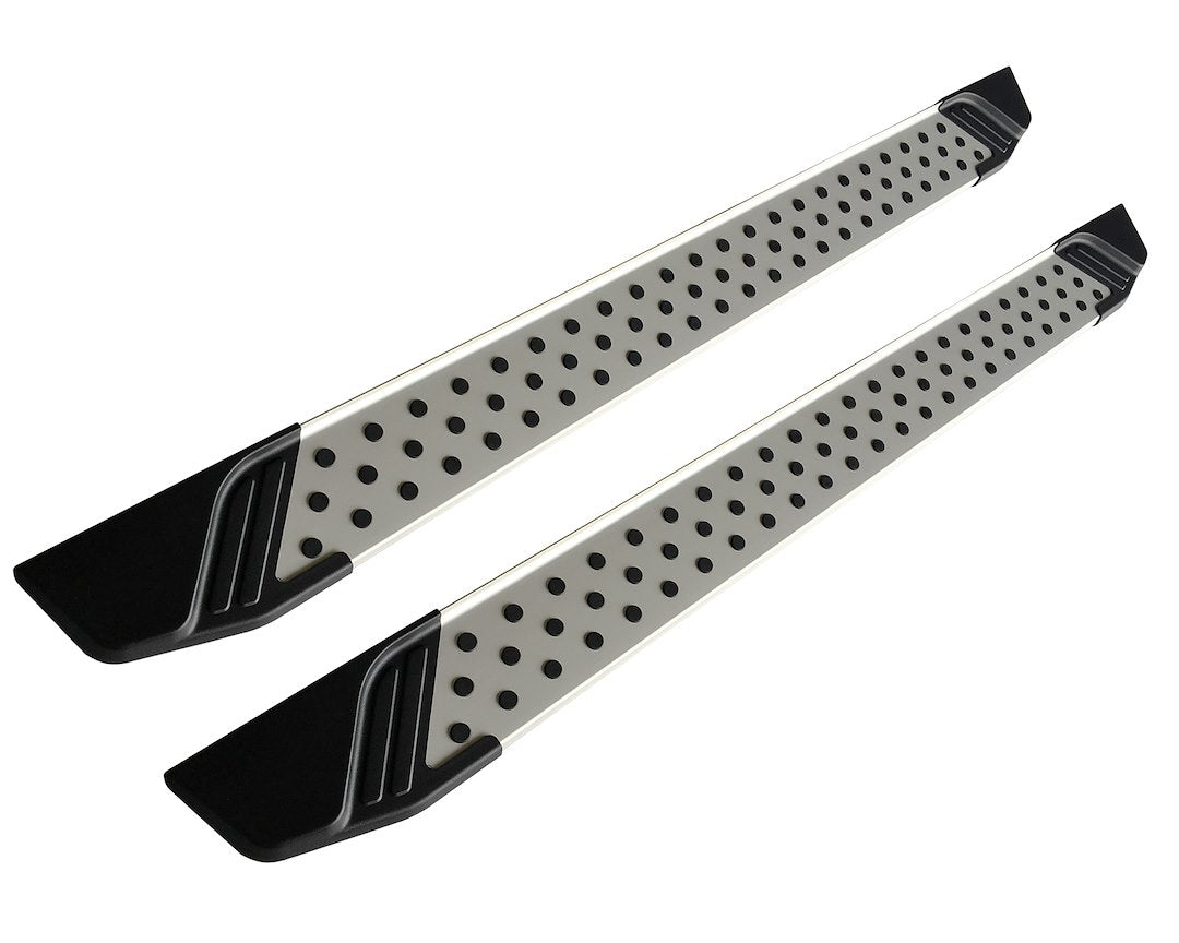 Black Horse Limited Lifetime Warranty Running Board VO-T870 - Silver Vortex Boards