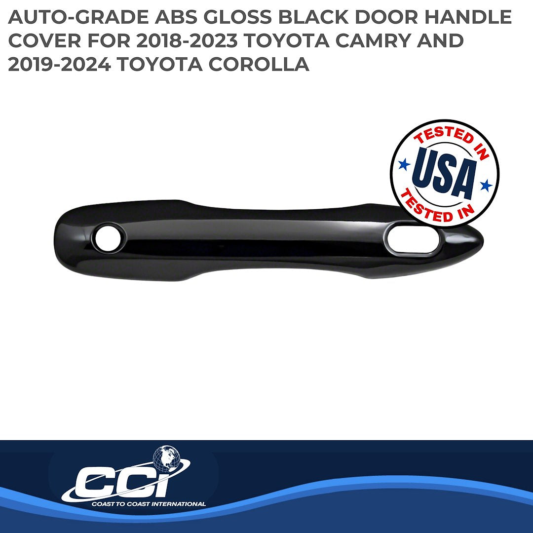 Coast2Coast Limited Lifetime Warranty Exterior Door Handle Cover Ccidh68584SBK - DH 18-25 Camry 4DR GL BK SK