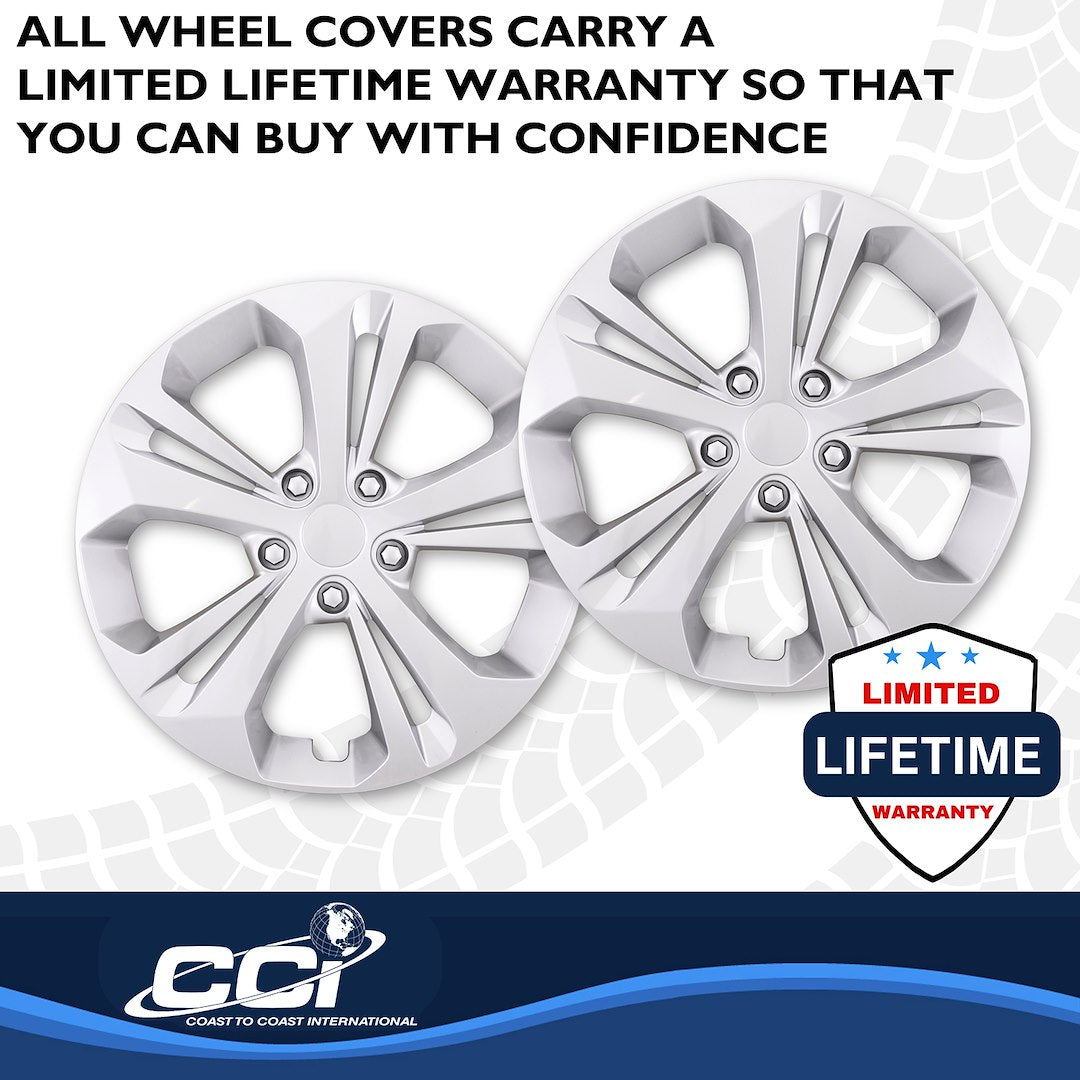 Coast2Coast Limited Lifetime Warranty Wheel Cover 56417S - Silver WC 24-25 Trax 17 10 Spk