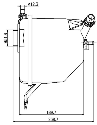 Clevite 77 Excellent Price Performance Ratio Coolant Reservoir CRT 205 000S - Expansion Tank