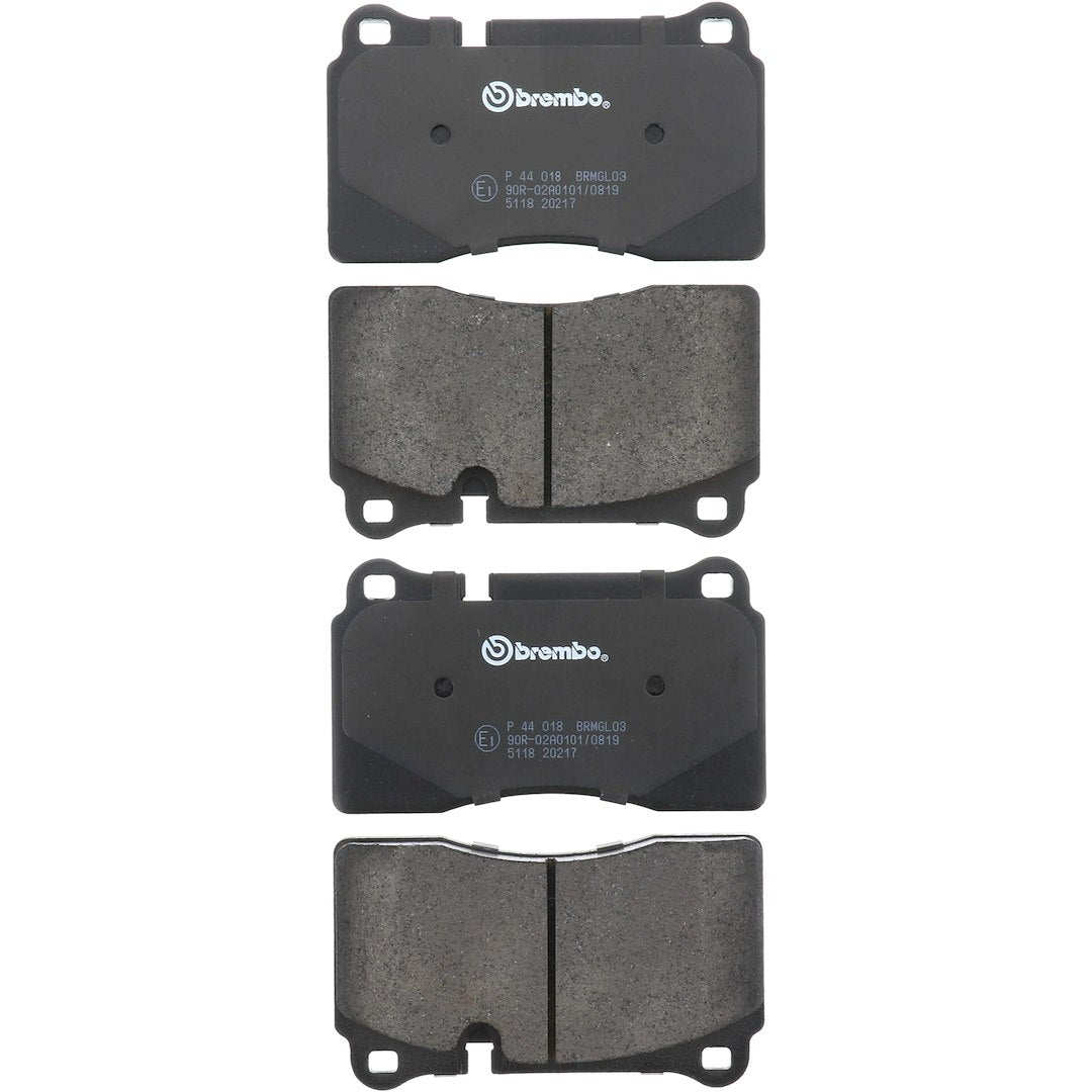 Brembo Premium Low-Met OE Equivalent Pad Brake Pad P44018 - Disc Set
