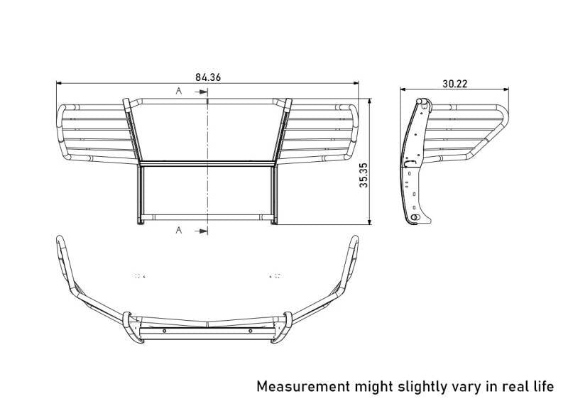 Black Horse 17NR27MA Grille Guard