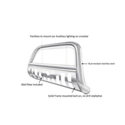Black Horse No Drilling Required Bull Bar BB030709-SP - 2015-2019 Chevrolet Colorado