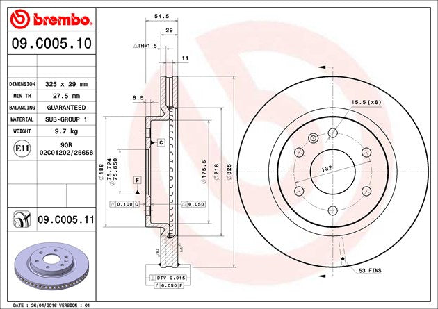 Brembo 09C00511C02 - Carbon