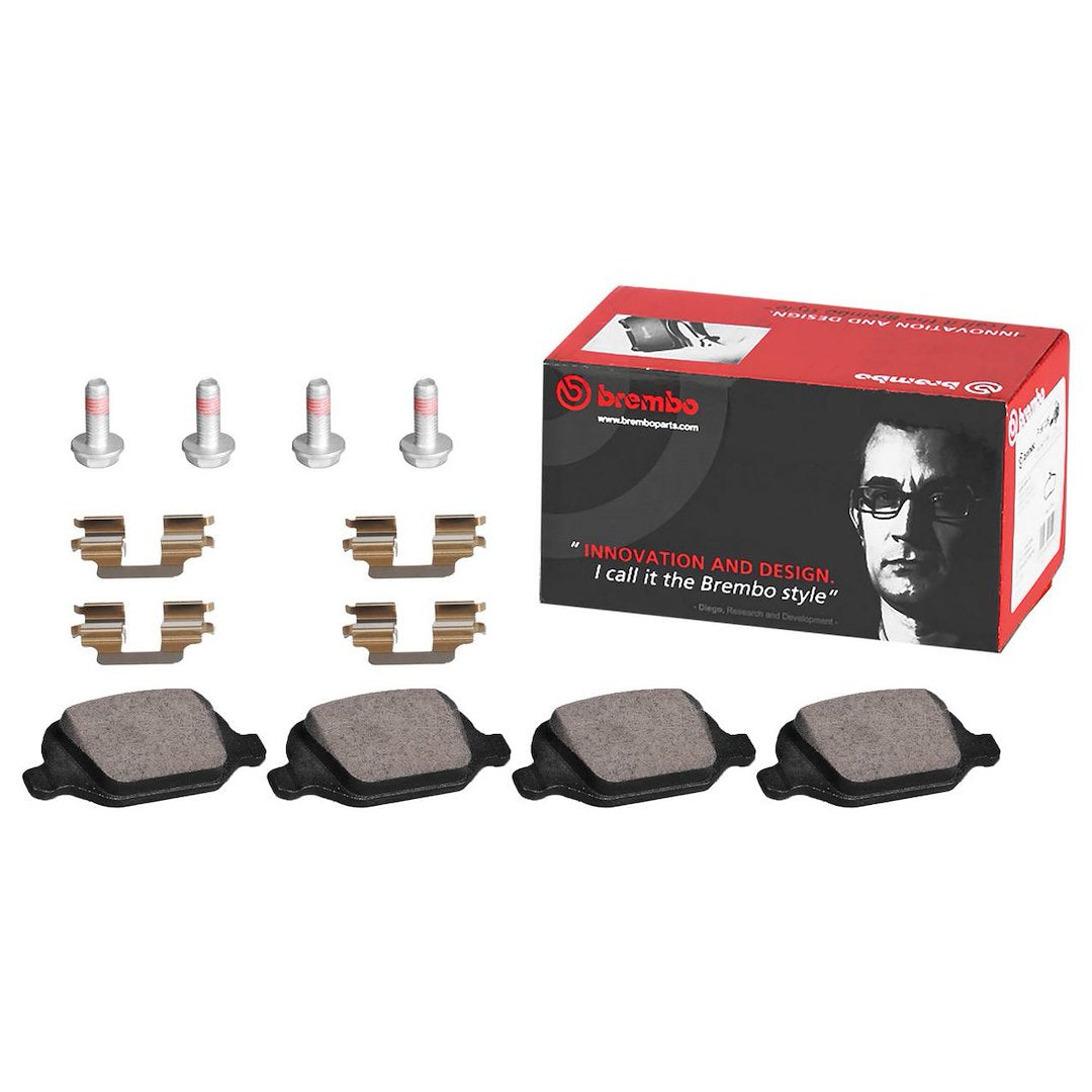 Brembo Premium Low-Met OE Equivalent Pad Brake Pad P18033N - Disc Set