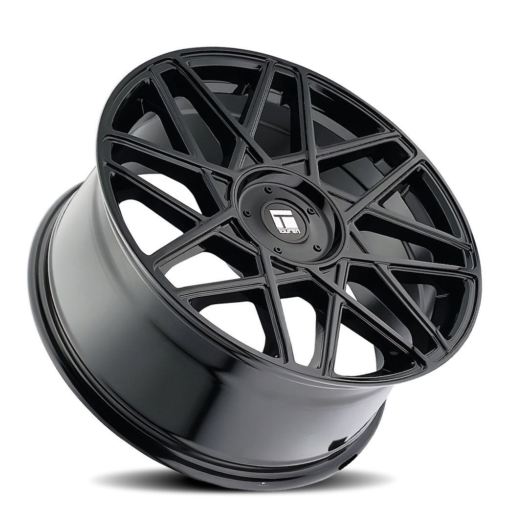 Wheel Group With Touren Logo Center Cap 3266-2914GB35 - Glossy Black TR66 3266