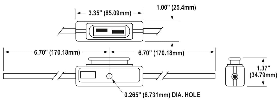 Blue SEA CSA Approved Fuse Holder 5068-BSS - Maxi Inline