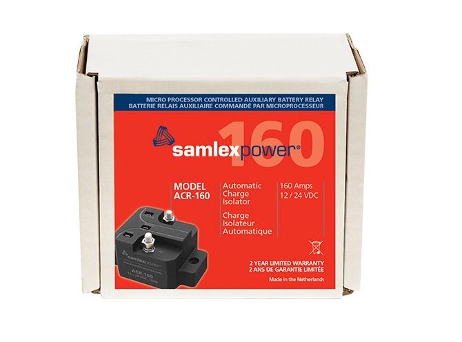 Samlex Amer Potted Waterproof Sealed Unit Battery Isolator ACR-160 - Automatic Charge