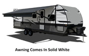 Velarium Patent-Pending Pitch Adjustment Lock Awning VR16001000A - White Solid Canopy Roll Tube 16