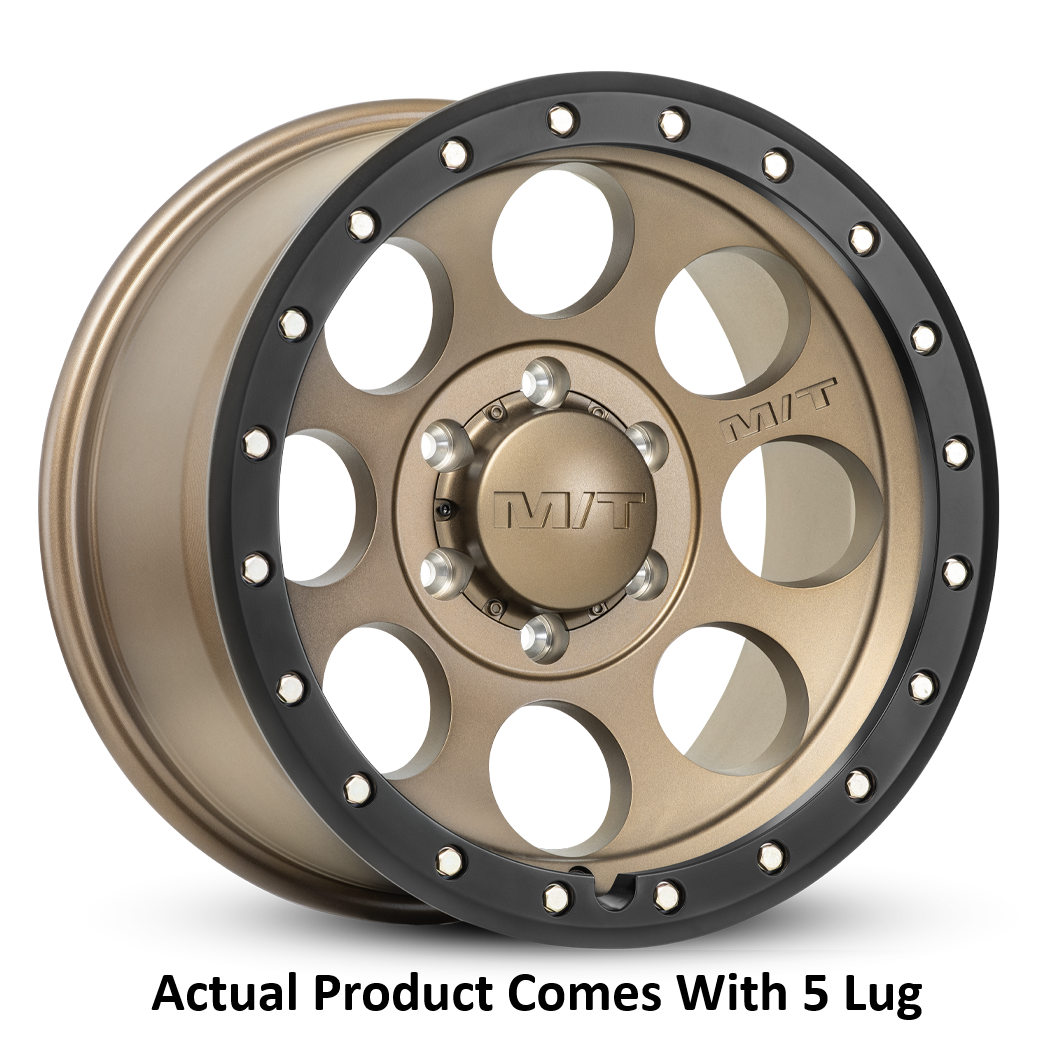 M.T. Wheel Modern Low Profile Cap Design 274497 - Bronze 18X9 5X5 4.53 MT Classic Pro