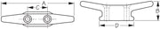 SEA DOG Corrosion Resistant Finish Rope Cleat 046106 - Aluminum Countersunk
