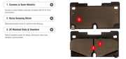 R/M Brakes Limited Supplier Warranty Brake Pad MGD986C - Set