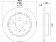 Hella 355123152 Premium quality brake discs - Carbon Gray